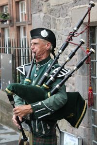 a litany of bagpipes